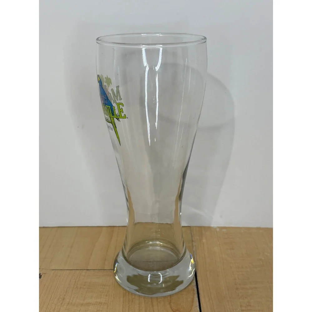 Margaritaville Myrtle Beach Pilsner Glass Jimmy Buffett Parrot Beer Glass 8.5